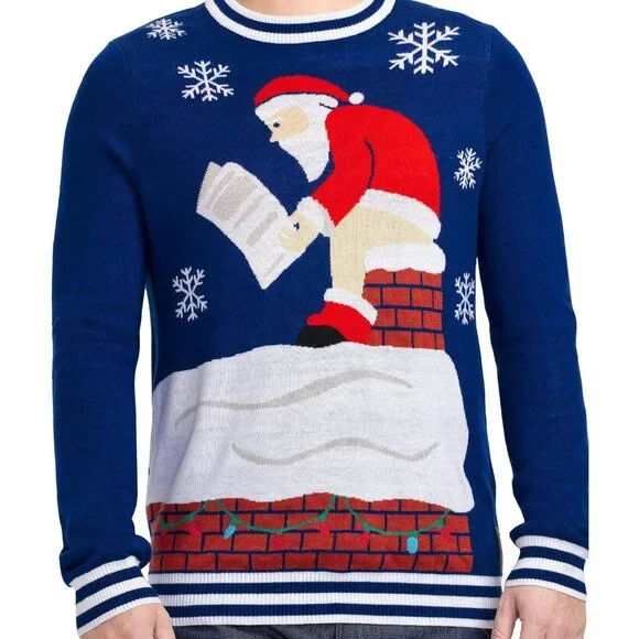 Men's Ugly Christmas Sweaters - Funny Christmas Sweaters for Men - Fun Holiday P